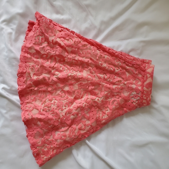 pink lace mini skirt H&M - Picture 8 of 9